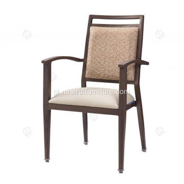 Nowoczesne minimalistyczne drewniane krzesła jadalniowe podłokietniki